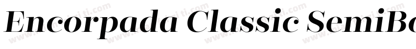 Encorpada Classic SemiBold字体转换